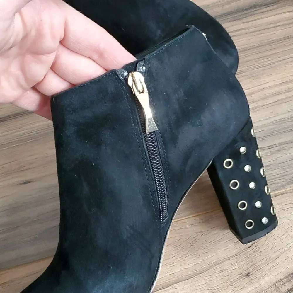 kate spade black suede